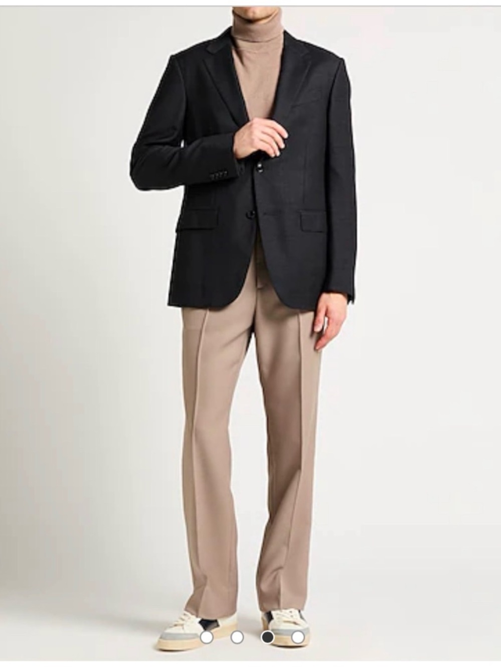 Ermenegildo Zegna Trofeo Tonal Stripe Blazer 100% Wool 100% Cupro Men's US L-XL